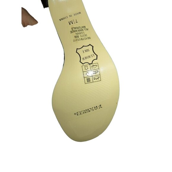 Valenti Franco Luann Bronze Italian Leather Strappy Glitter Heels Sandals 7.5 - Picture 8 of 11